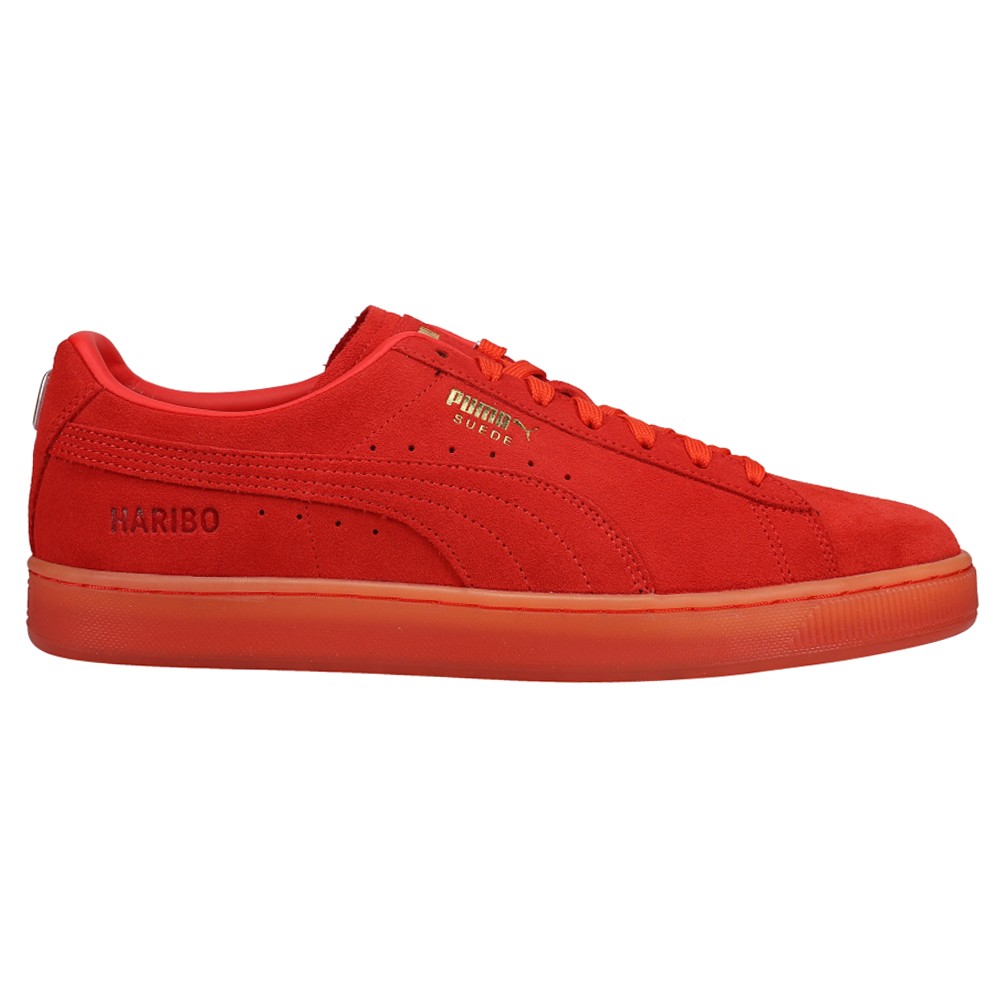 PUMA Gummy Bear X Suede Classic Lace Up  Mens Red Sneakers Casual Shoes 382563-0