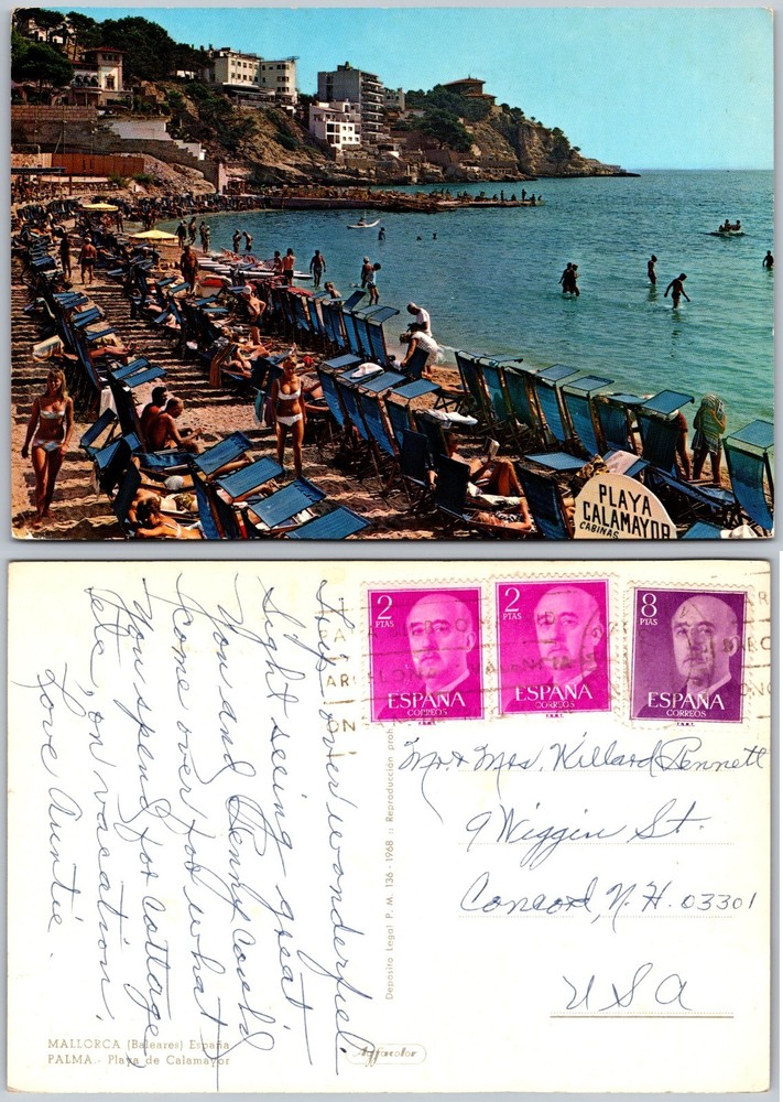 Continental Playa Cala Mayor Palma Postcard