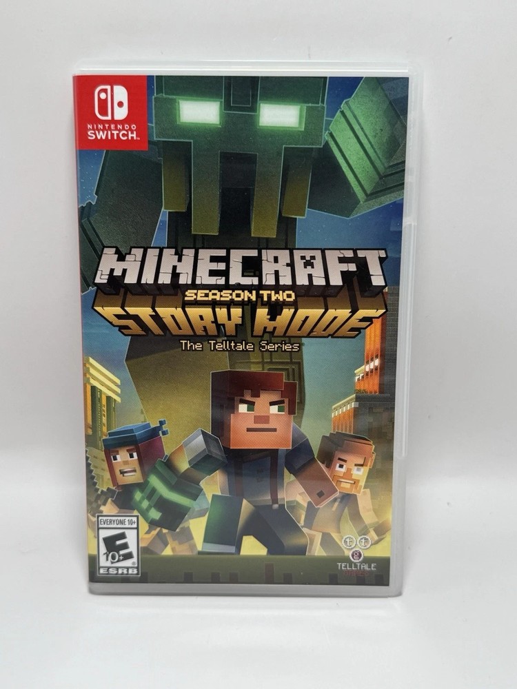 Minecraft Story Mode Season 2 (Nintendo Switch, 2018) it's so fun carts only!!!!