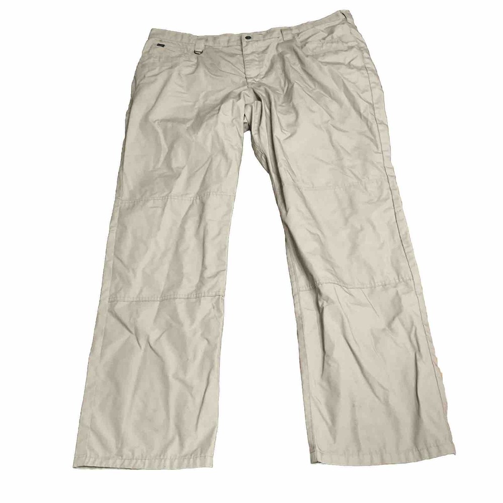 5.11 Tactical Men Beige Flat Front Straight Leg Career Dress Chino Pants 44/35