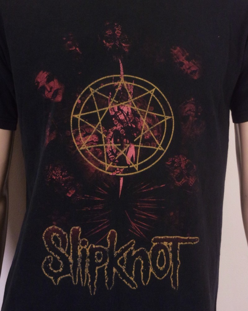 vintage 00s Y2K rare Slipknot T-Shirt Nu Metal Band Concert Tour sz M