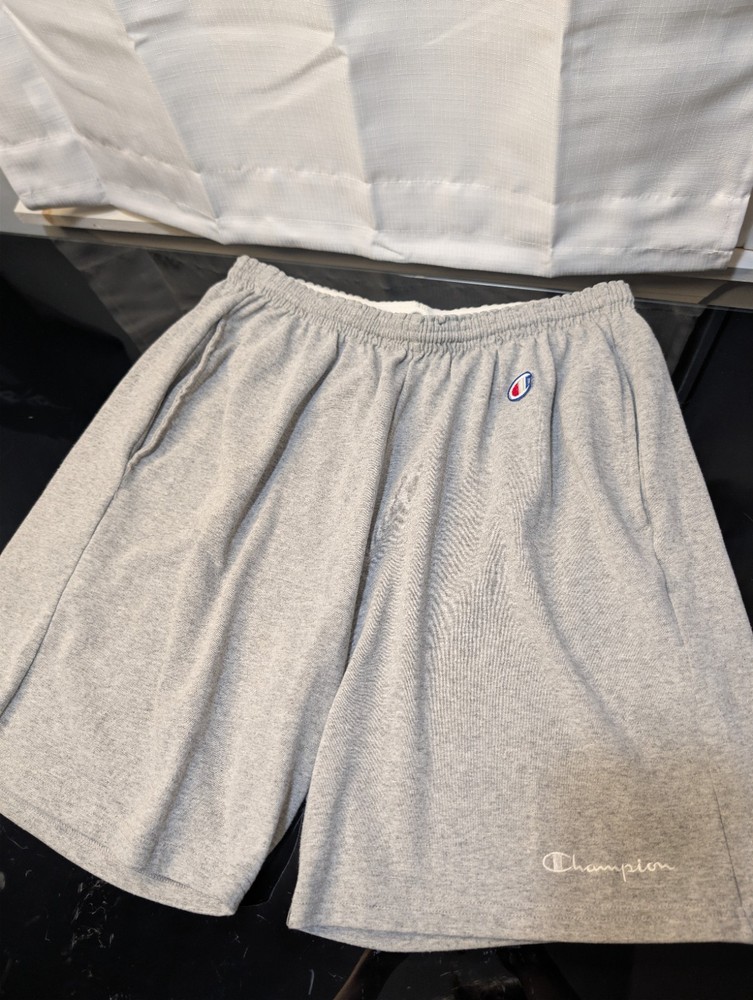 Vintage Champion Mens Size 2XL Shorts Heather Gray 80s 90s. 44-46