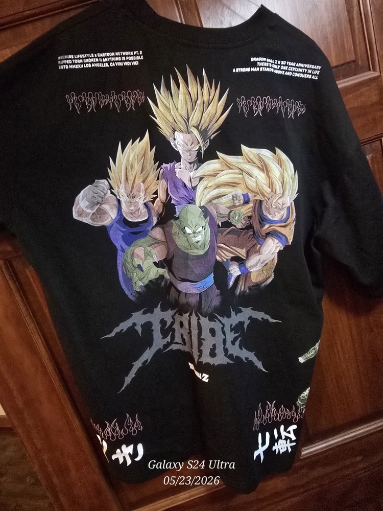 dechire Lifestyle Men's Graphic Dragon Ball Z Goku T-Shirt Black XL