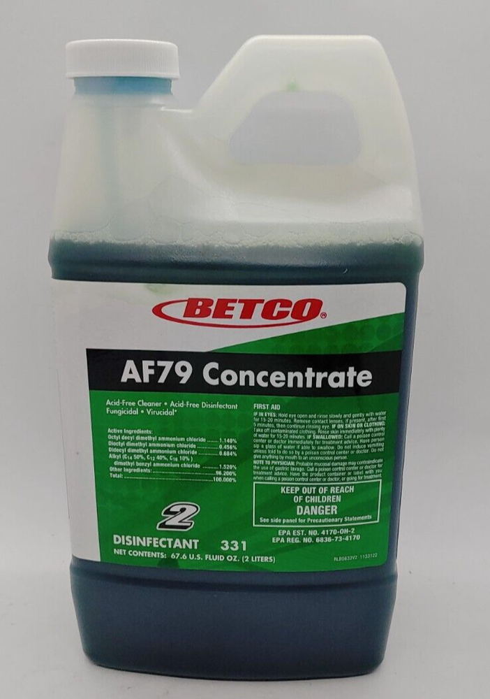 1 Bottle AF79 Concentrate 2/2L Acid Free Cleaner Disinfectant 331-image