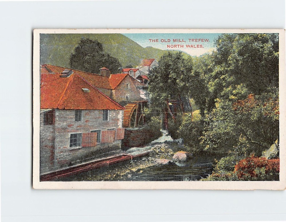 Postcard The Old MIll Trefiw Wales