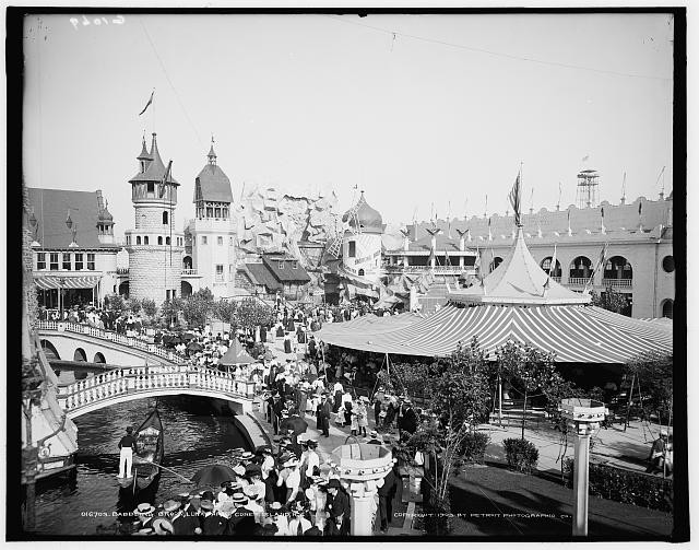 Photo:Coney Island New York NY Luna Park 1903 amusement park pavilions