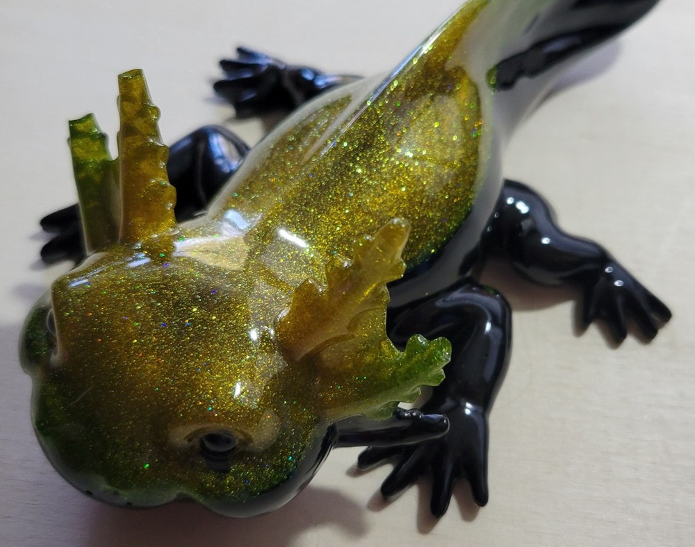 Handmade Epoxy Resin Axolotl