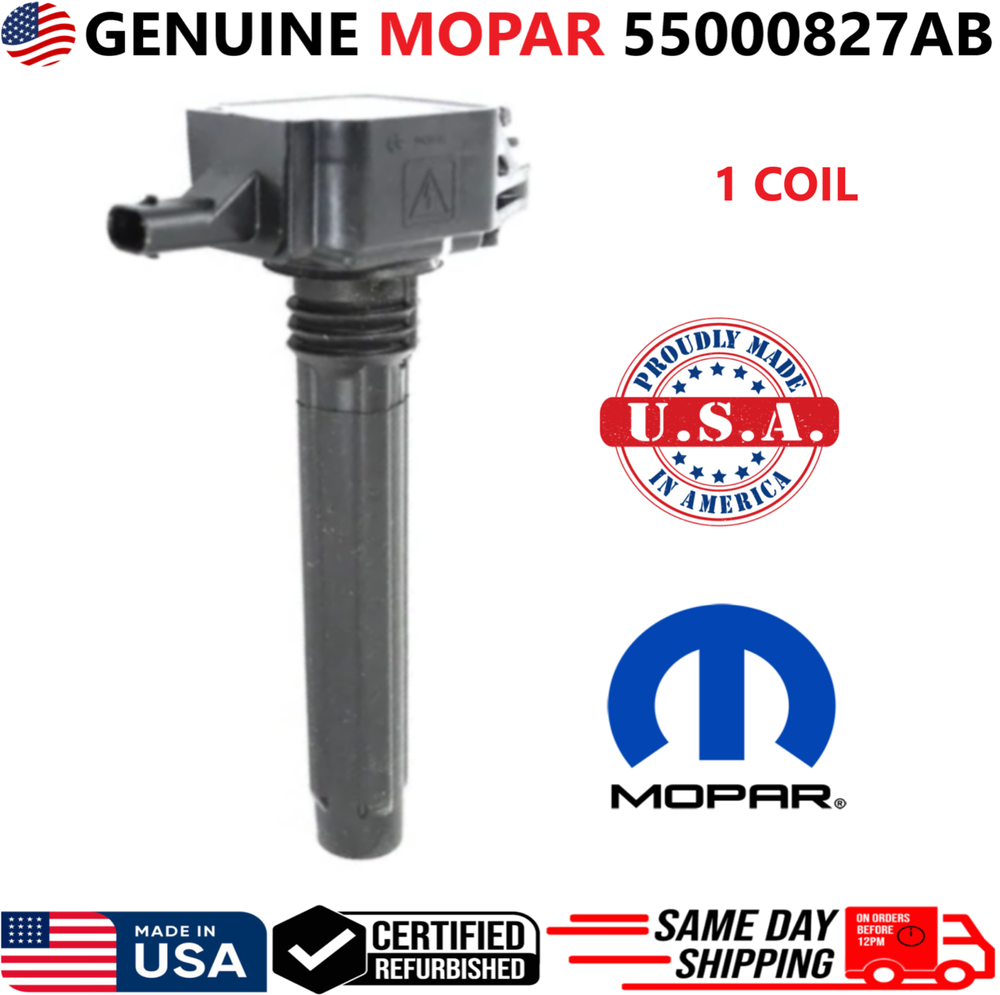 GENUINE MOPAR Ignition Coil For 2011-2023 Dodge Chrysler RAM Jeep, 55000827AB