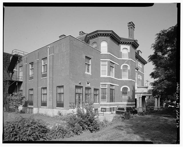 12. 3/4 view of rear, looking northeast - Disston House, 1530 North 16th