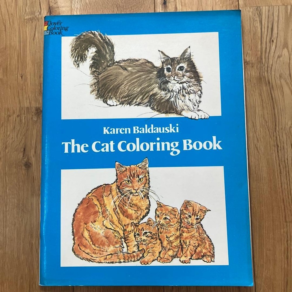 Coloring Book Karen Bardowski 1980 Vintage Foreign Edition Antique