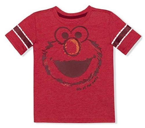 12M Sesame Street Baby Boys Elmo Short Sleeve Red T-Shirt Life of the Party 11z