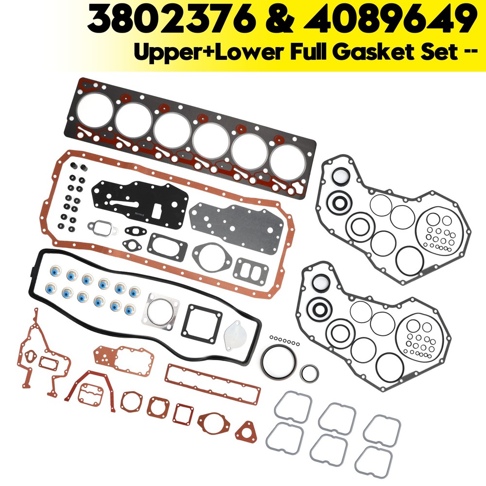Complete Upper Lower Head Gasket Set for Cummins Dodge Ram 2500 3500 5.9 12V