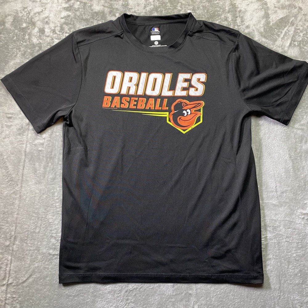 MLB Baltimore Orioles Black T Shirt Men’s M TX3 Cool Genuine Merchandise