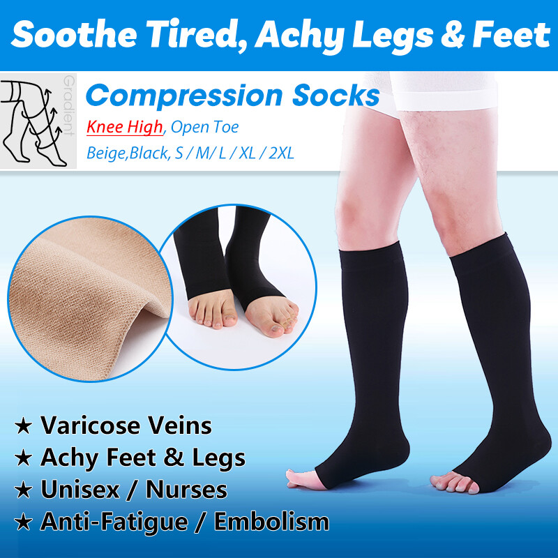 Compression Socks Support Stockings Running,Nurses,Pregnancy,Flight,Travel,Veins