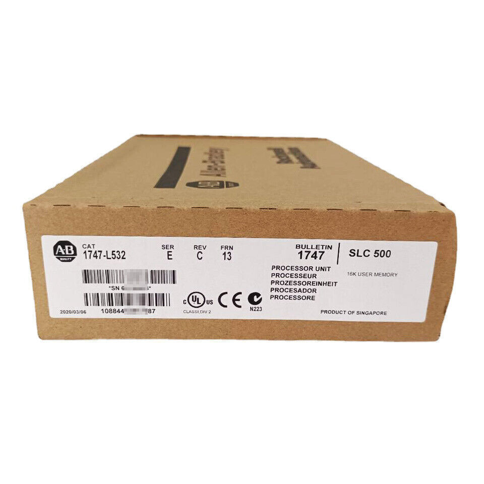 New Original Factory Sealed AB 1747-L532 SER E SLC 500 CPU Processor 1747L532