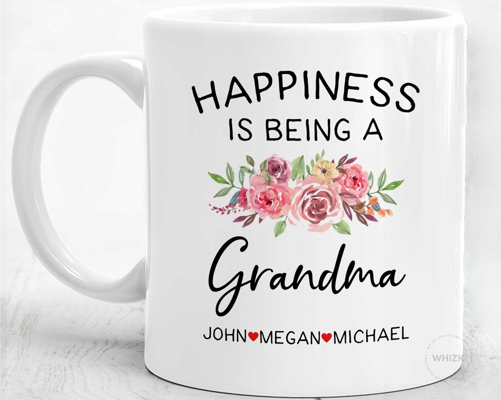 Grandma Gift Grandma Mug Happiness Is Being Grandma Birthday Gift Best Mothers