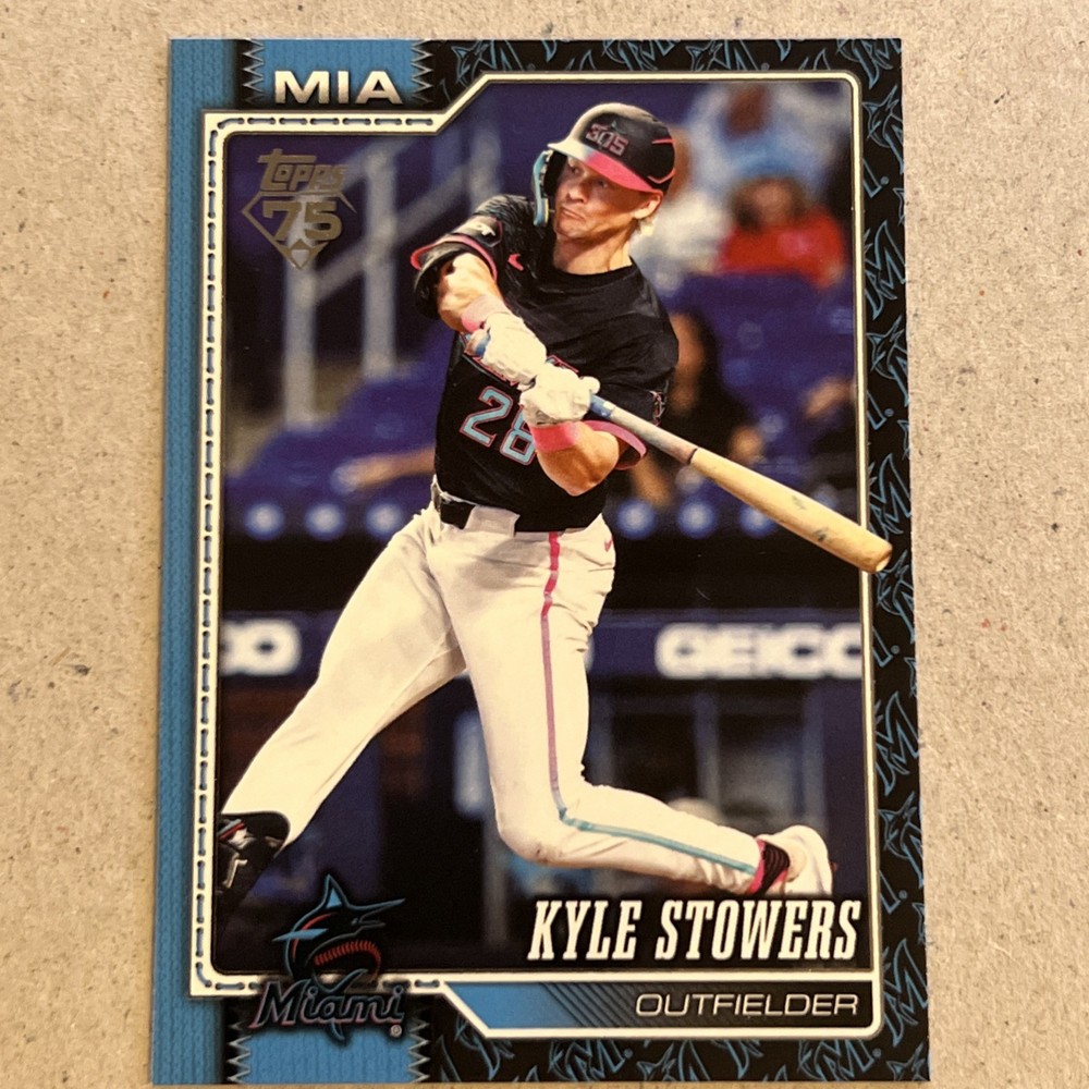 2026 Topps series 1 Kyle Stowers Marlins Team Color Border Variation SP #293