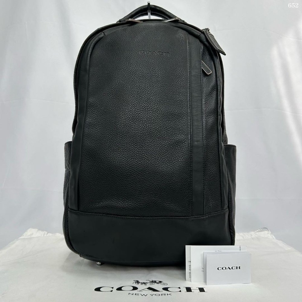 Coach Camden Leather Backpack Black A4 Fits Used