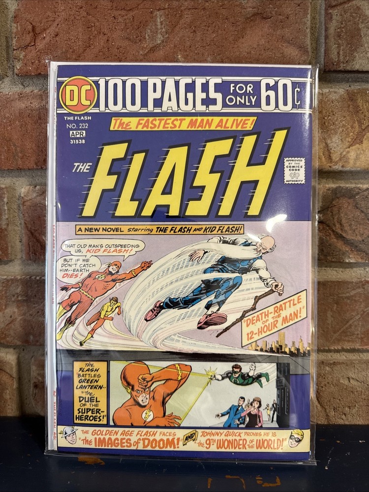 Flash #232 VF/NM Nick Cardy cover- 100 page issue - Kid Flash appearance