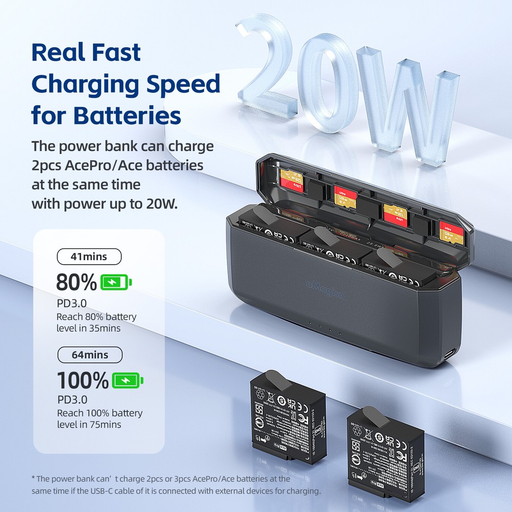 Insta360 Ace Pro Fast Charging Dock with 7710mAh Power Bank-image