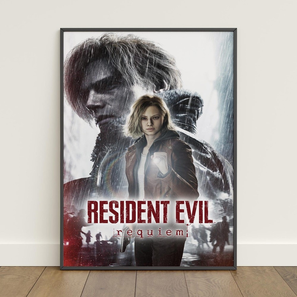 Resident Evil Leon Kennedy Print Wall Art Game Poster Decor