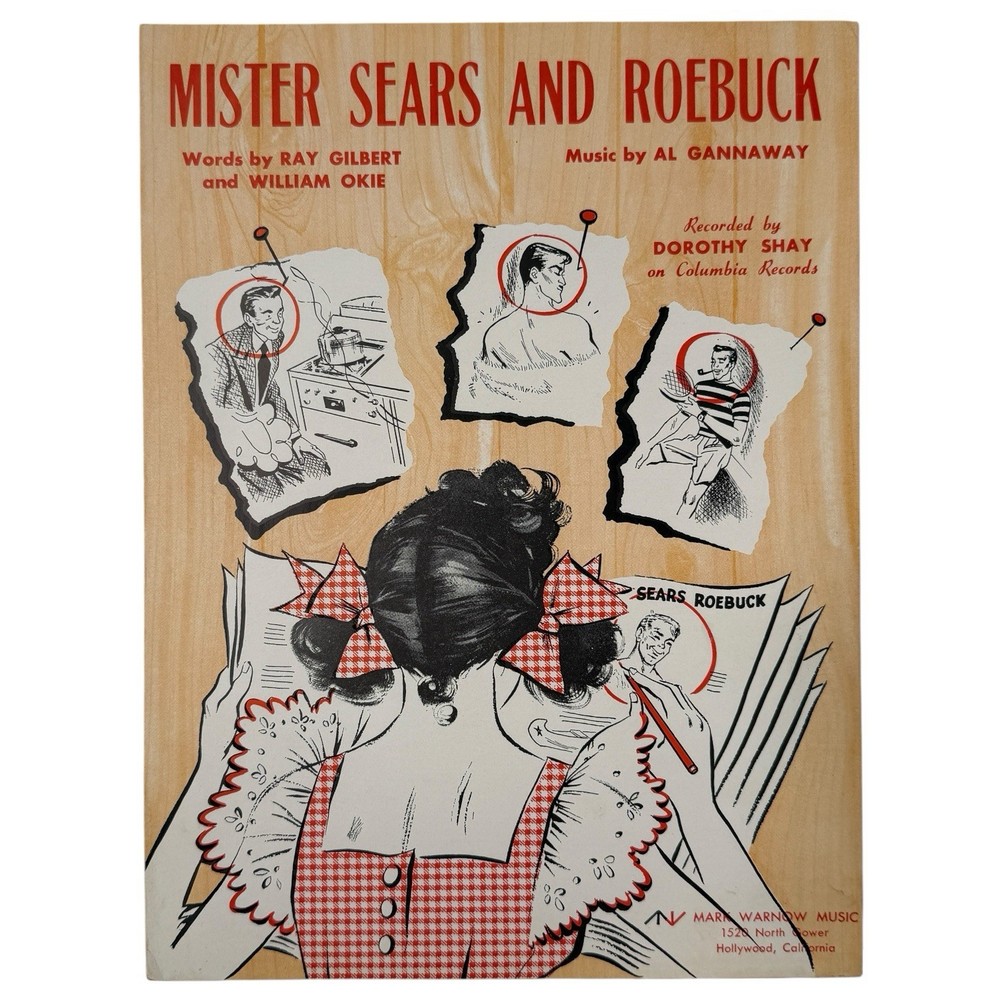 Vintage Sheet Music Mister Sears and Roebuck Suggestive Mark Warnow 1949