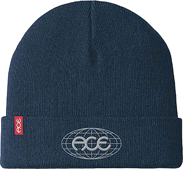ACE World Class Navy Beanie - Soft & Stylish Winter Cap-image