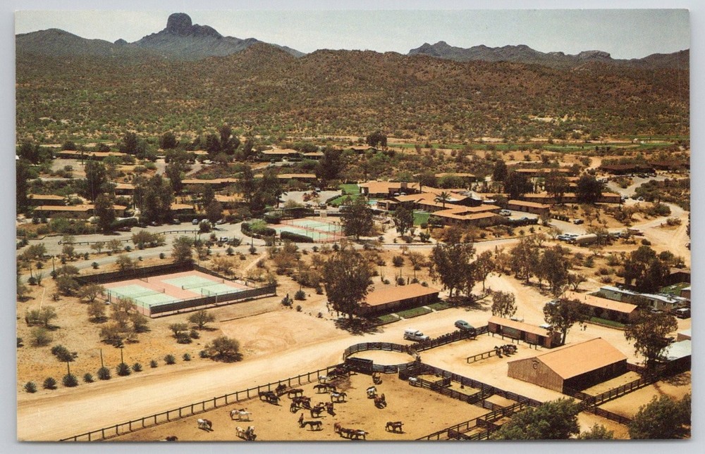 Rancho de los Caballeros Wickenburg Arizona Guest Ranch Vintage Postcard