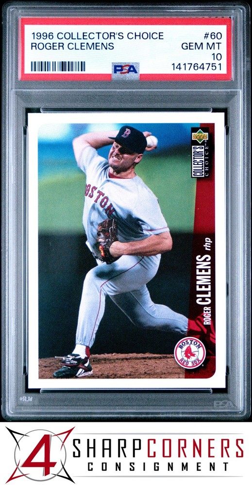 1996 Collector's Choice #60 Roger Clemens Red Sox Psa 10The #1 consignment choice on eBay: 4SC! Consign now!