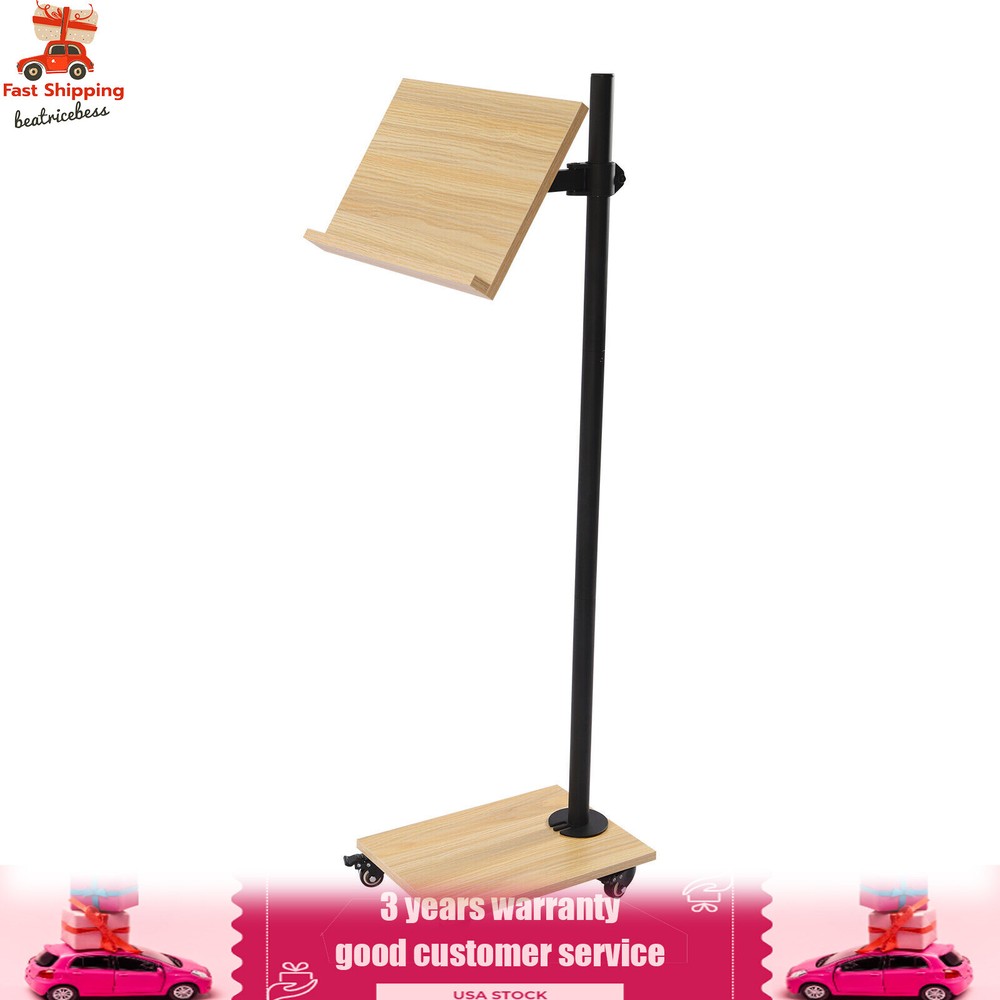 Book Holder Floor Stand for Reading Book Stand Adjustable Height 15.4