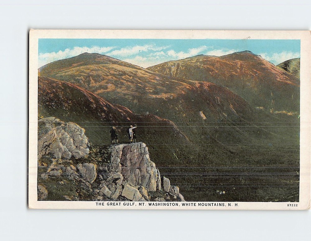 Postcard The Great Gulf Mt. Washington White Mountains New Hampshire USA