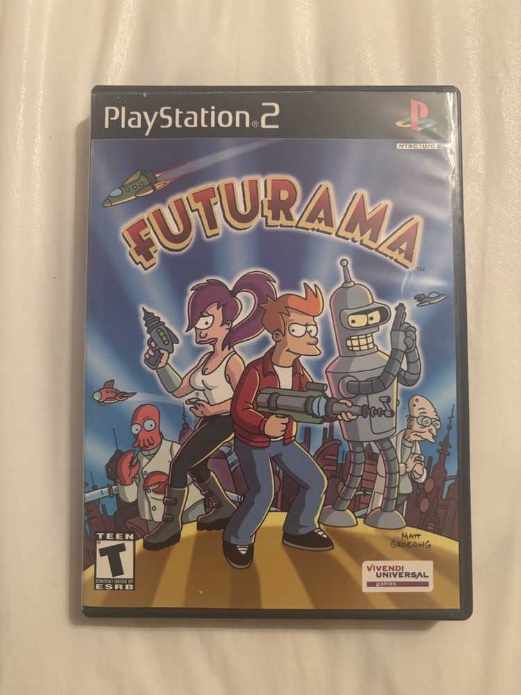 Futurama Ps2 Super Mint Cib Menu W/Reg Card Read Description And Check Pics Ntsc