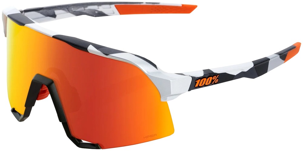 100% S3 Soft Tact Grey Camo Sport Shield Sunglasses w/ Bonus Lens 60005-00001