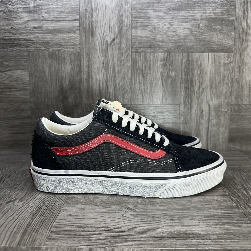 Vans Old Skool Van Doren Women's size 9 Thrift Shop Black Red Skate Shoes