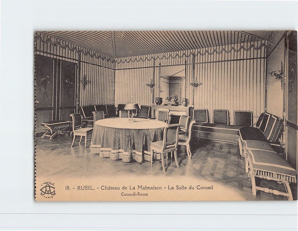Postcard The Council Room Château de La Malmaison Rueil-Malmaison France