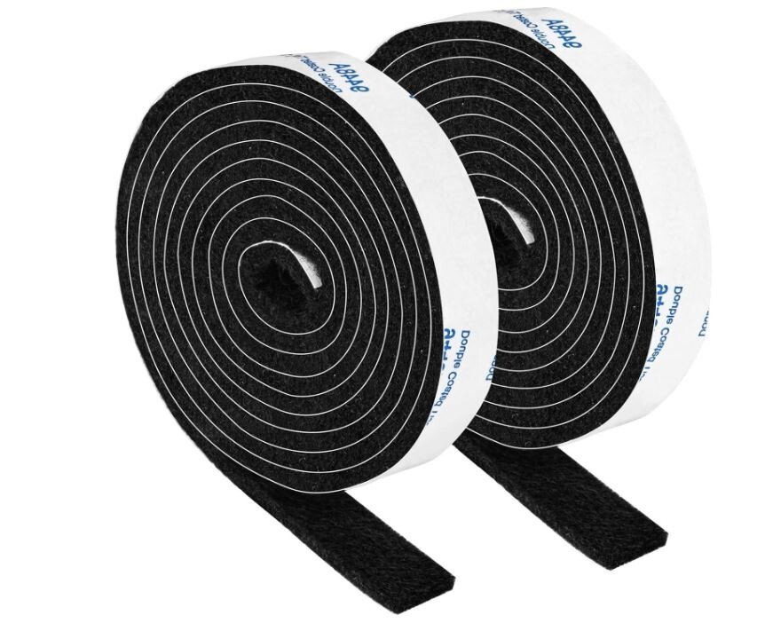 Felt Strips Adhesive Backing Tape Felt Furniture Strips 2 Pack Roll 1/2 x 60 Inc
