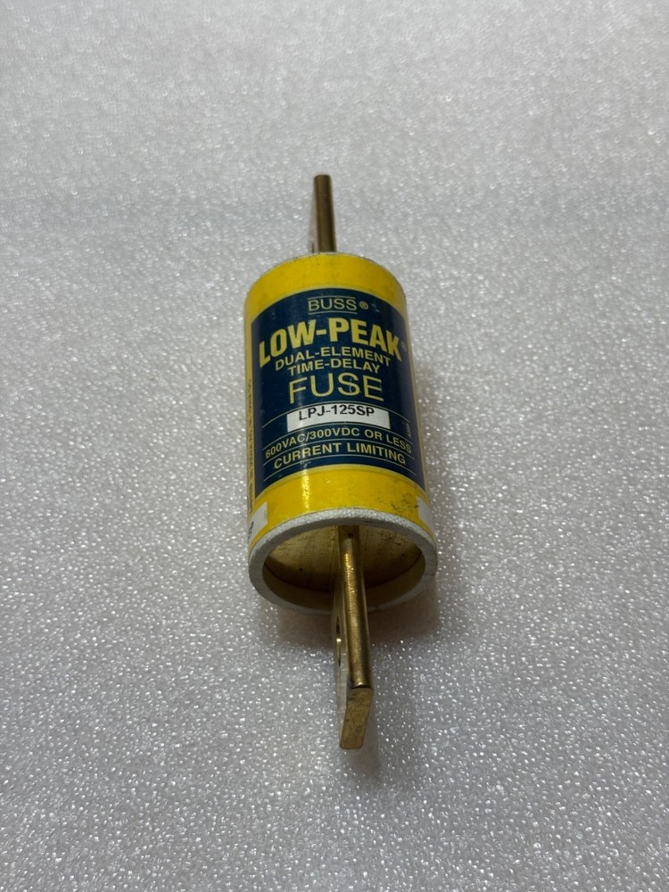 Bussmann LPJ-125SP Low Peak Dual Element Time Delay Fuse, 125A, 600V