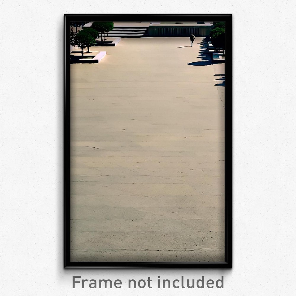 Pixel Art Poster - Negligible Plaza (8 Bit Psychedelic Trippy Video Game Print)