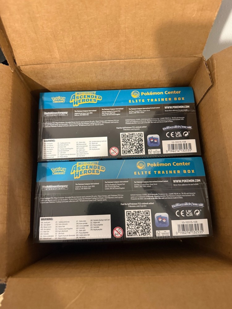 Ascended Hero’s Pokemon Center Exclusive ETB Sealed New - Pokémon TCG