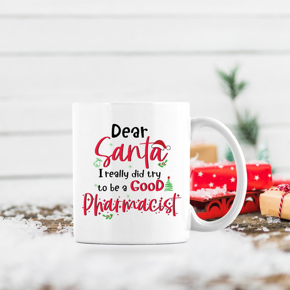 Pharmacist Santa Mug Christmas Gift for Pharmacy Techs