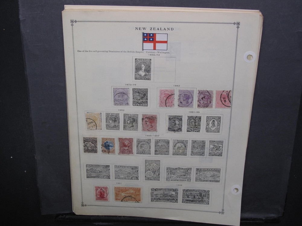 New Zealand On Scott Album Pages 1855 To 1971 With BOB Section