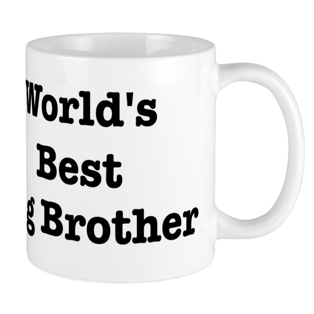 11oz mug Worlds Best Big Brother - Printed Ceramic Coffee Gift Tea Cup