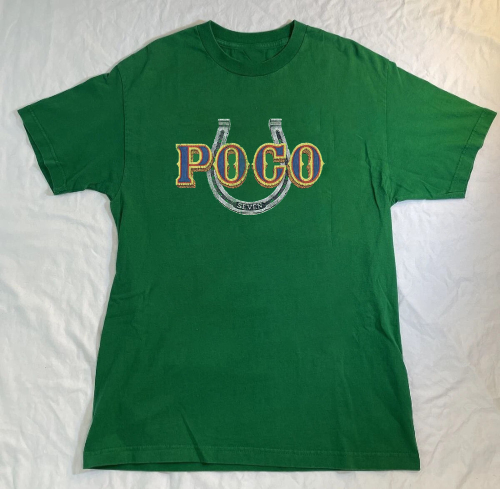 Poco band Logo Green Cotton Shirt Full size S-5XL Xmas Gift CS167