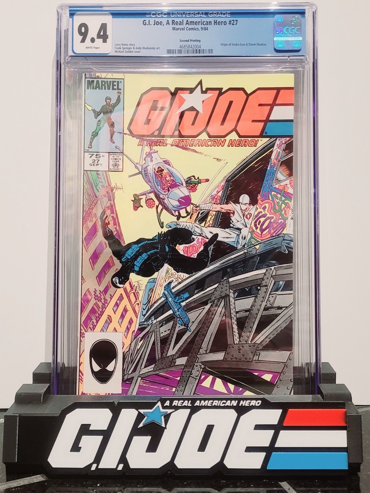 G.I. Joe a Real American Hero #27 (2nd Print. Hard to find In 9.4 CGC) 9/84