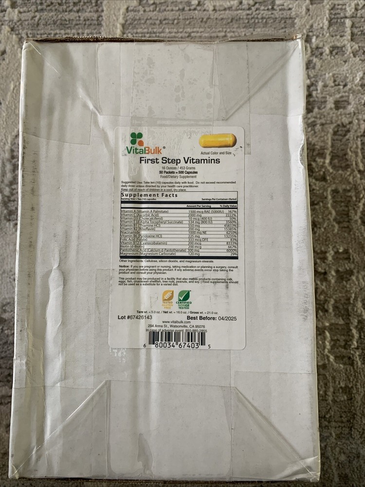 Vital Bulk First Step  Multivitamin & Mineral Supplements Exp.4-2025 (50) Packs