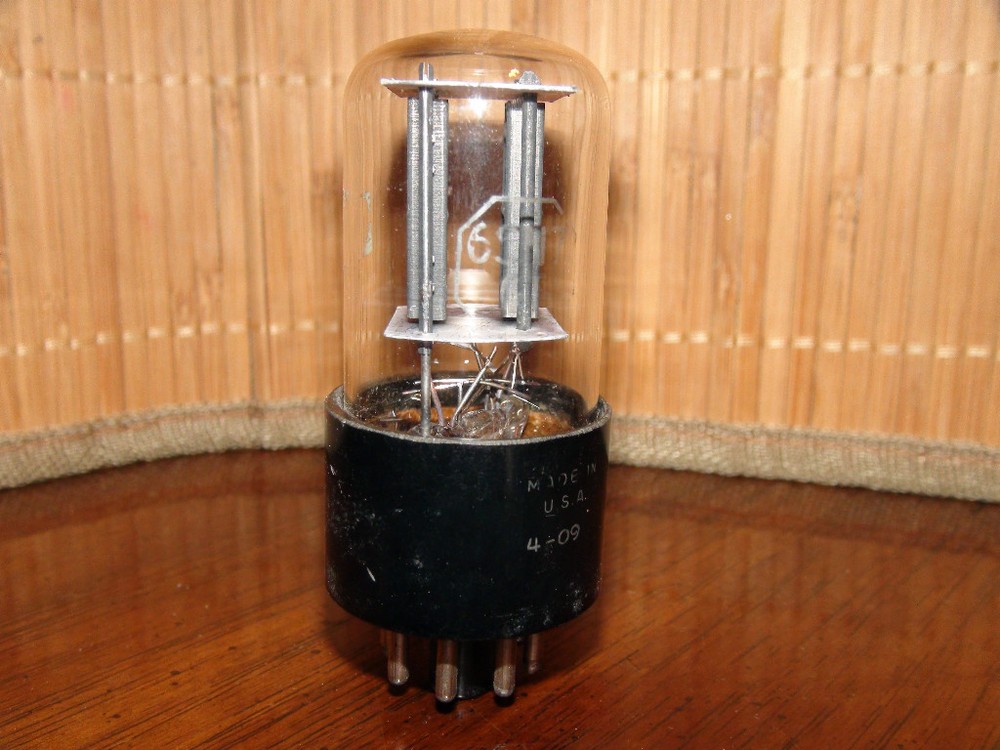 Vintage RCA 6SN7 GTB Black Plates  Vacuum Tube