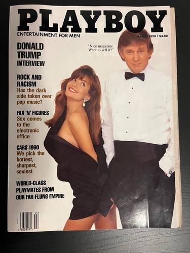 Playboy Magazine March 1990 Donald Trump Very Good Condition