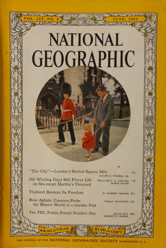 National Geographic Magazines from 1961 lot of 3