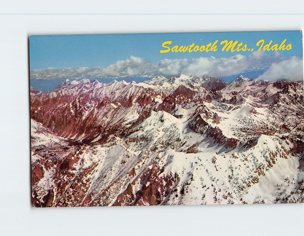 Postcard Rugged Sawtooth Peaks Sawtooth National Forest Idaho USA