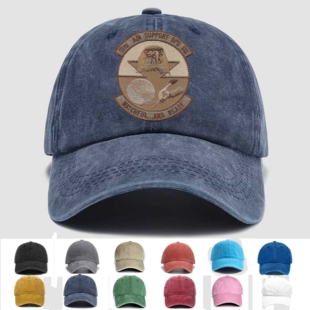 Custom Embroidered Hat AF-11th Air Support Ops Sq, Veteran Cap, Trucker Hat,Gift